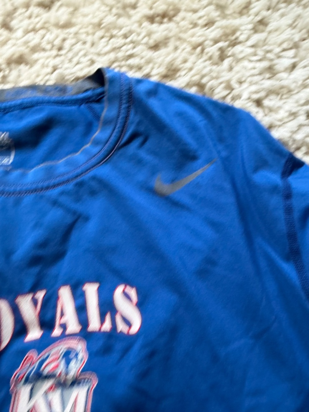 Nike long-sleeve athletic Nike Royals Football Long Sleeve Performance Tee - Roy - Picture 6 of 7